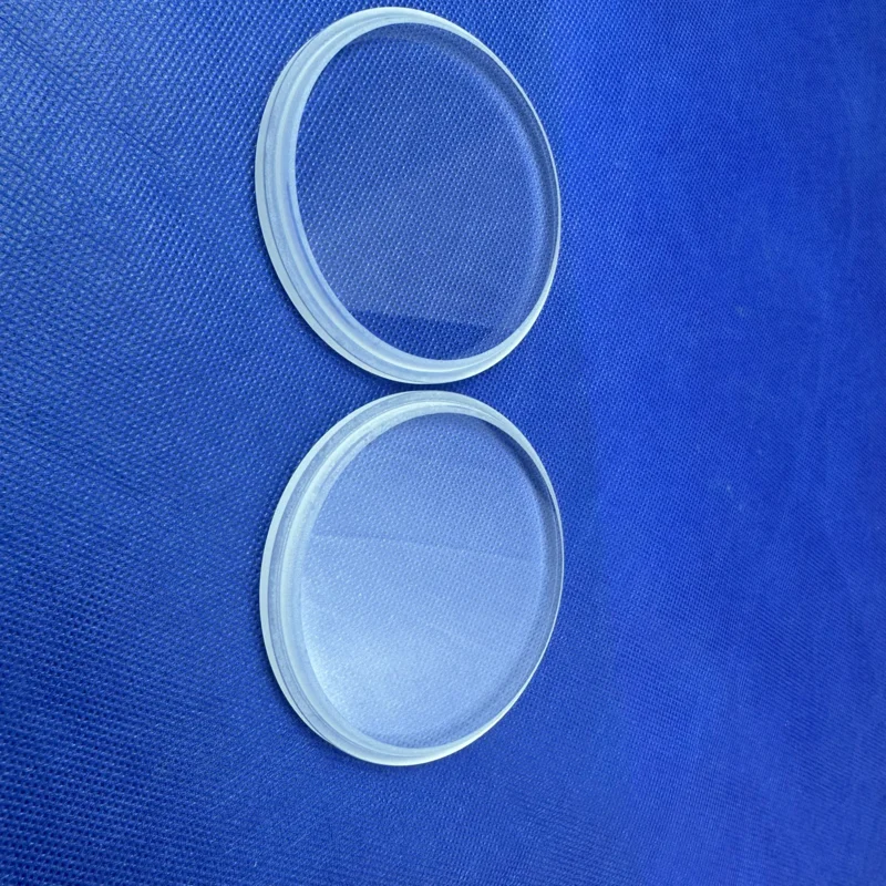 Custom polished quartz crystal chip quartz glass plate quartz slice window in various sizes