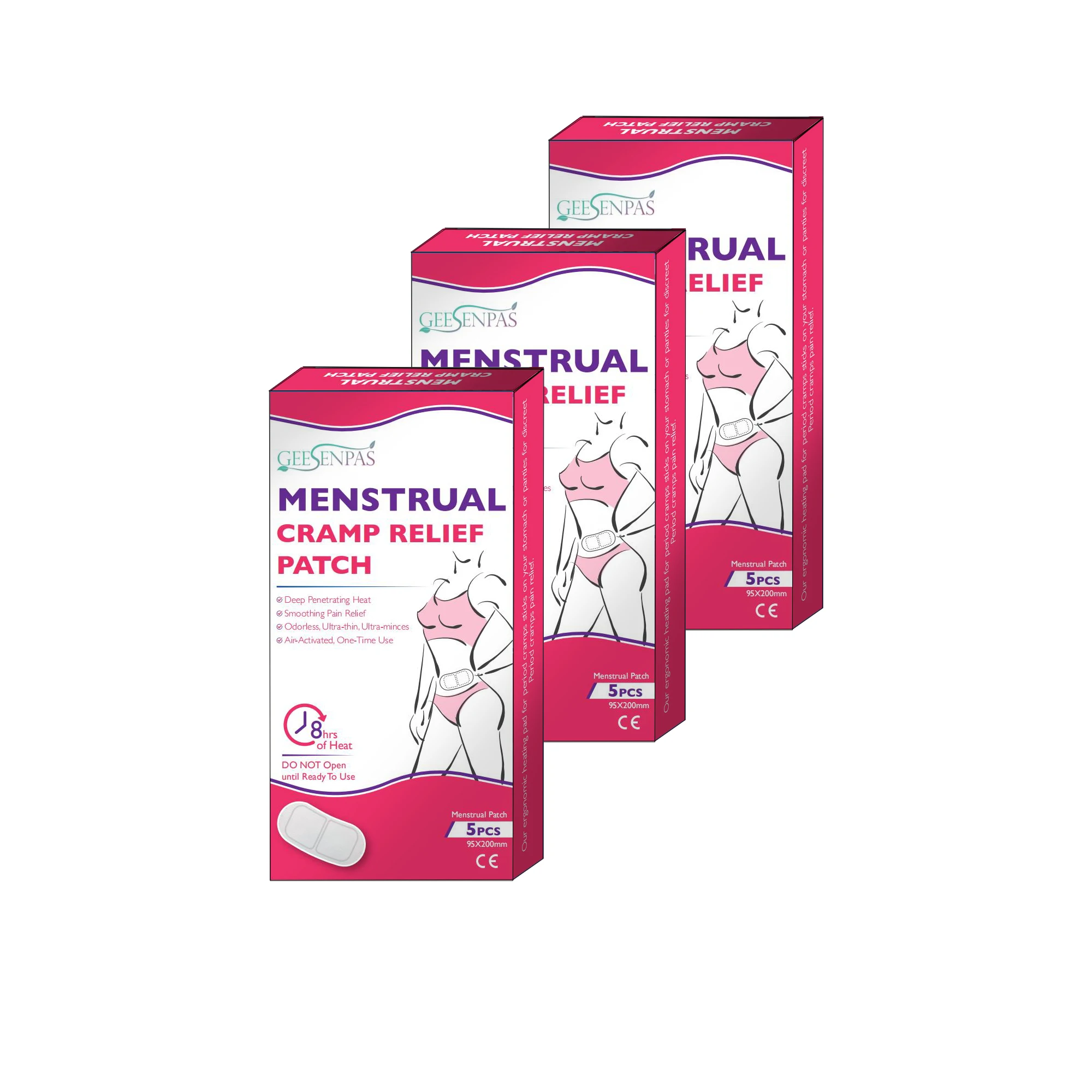 Menstrual pain relief Direct Factory OEM Heat patch for menstrual cramps High Quality menstrual heating patch