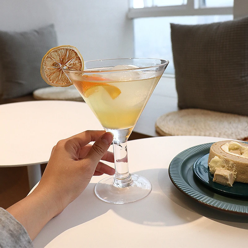 Collection Water Goblet 470ml Glass Set Strong Stemmed Glasses For Drinking Water Juice Wine Mixed Drinks