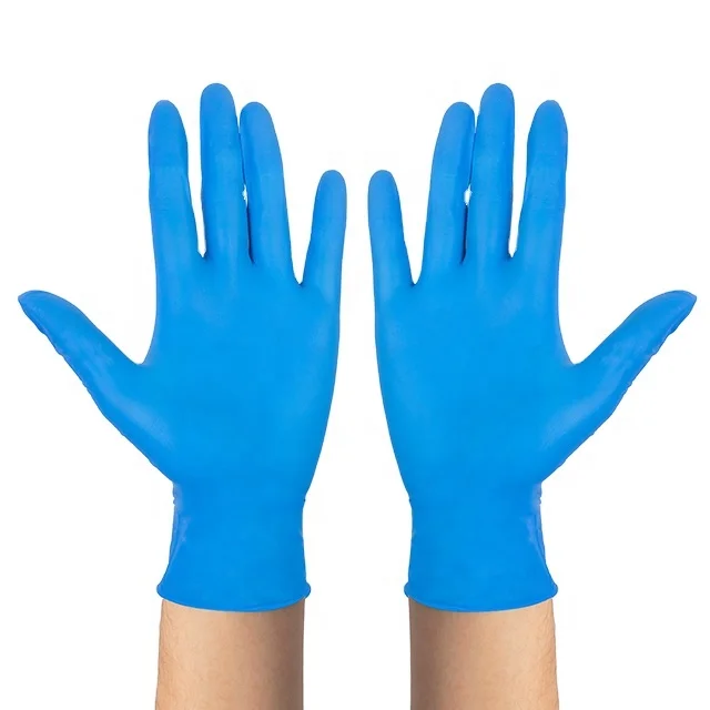 Long Blue Medical Gynecological Wholesale Disposable Latex Nitrile Gloves