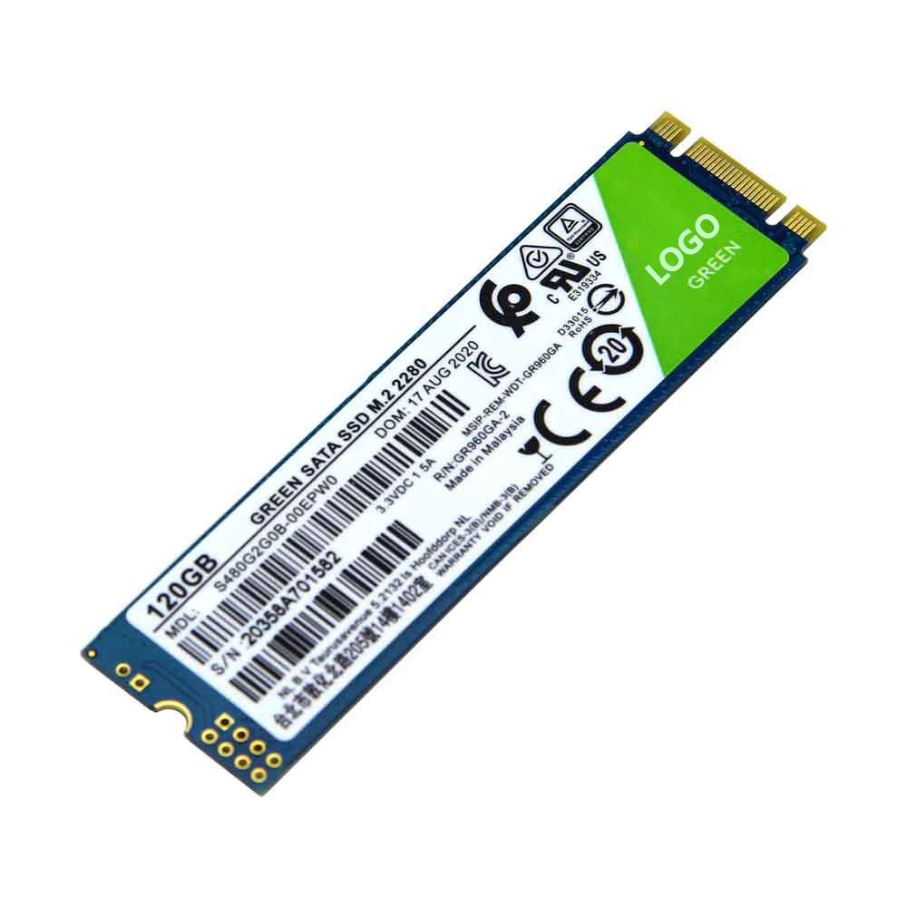 Зеленый Tlc M.2 2280 мм 120 ГБ 240 480 960 м 2 ТБ Ngff 2242 Nvme Pcie Sata Ssd M2 для