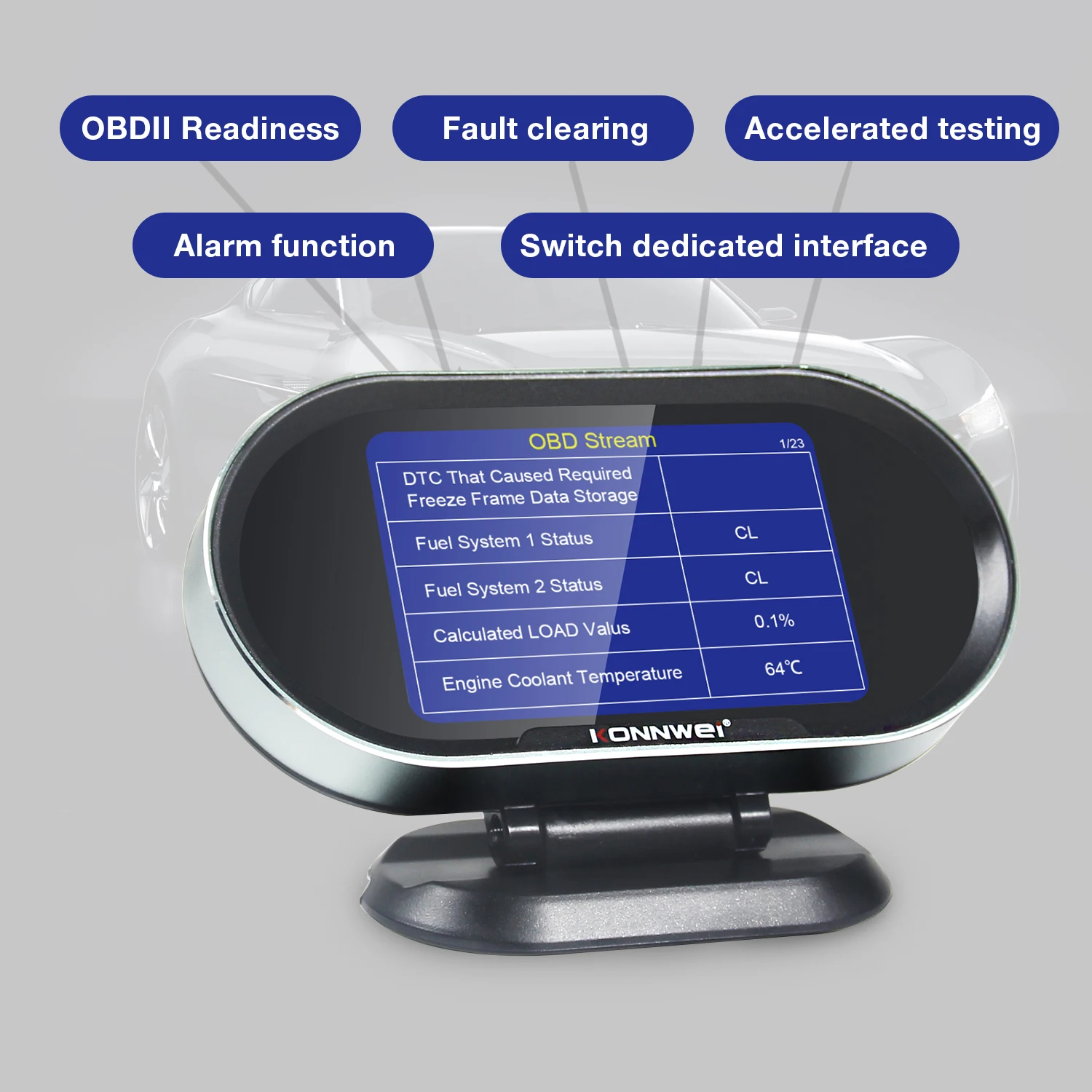  Автомобильный Универсальный цифровой спидометр OBD Guage Head Up Display OBDII диагностический сканер для