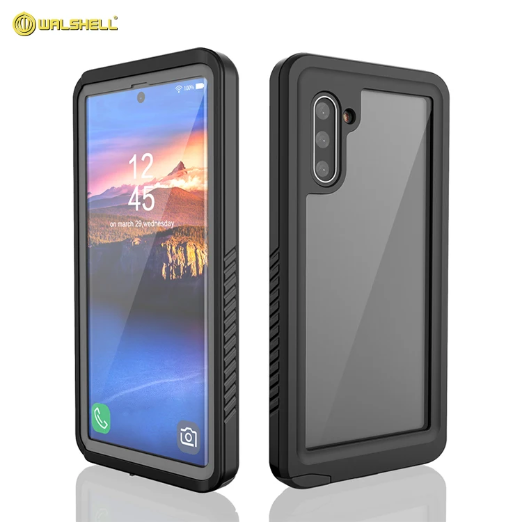 For Samsung note 10 plus shockproof case cover with built in screen protector waterproof carrying cases