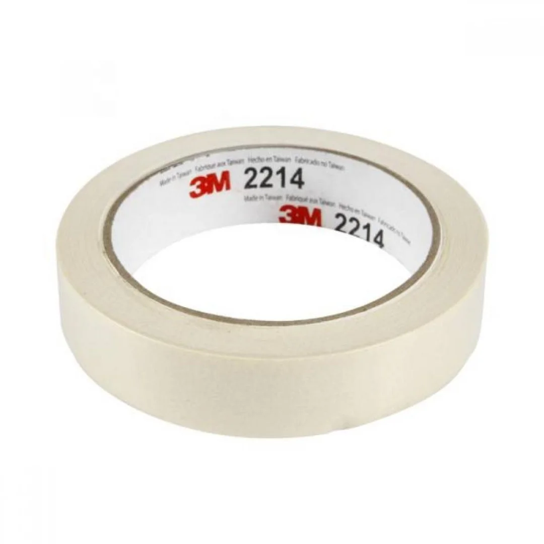 3M 2214 Low Temperature Crepe Paper Rubber Masking Tape Cheap High Quality for General Purpose