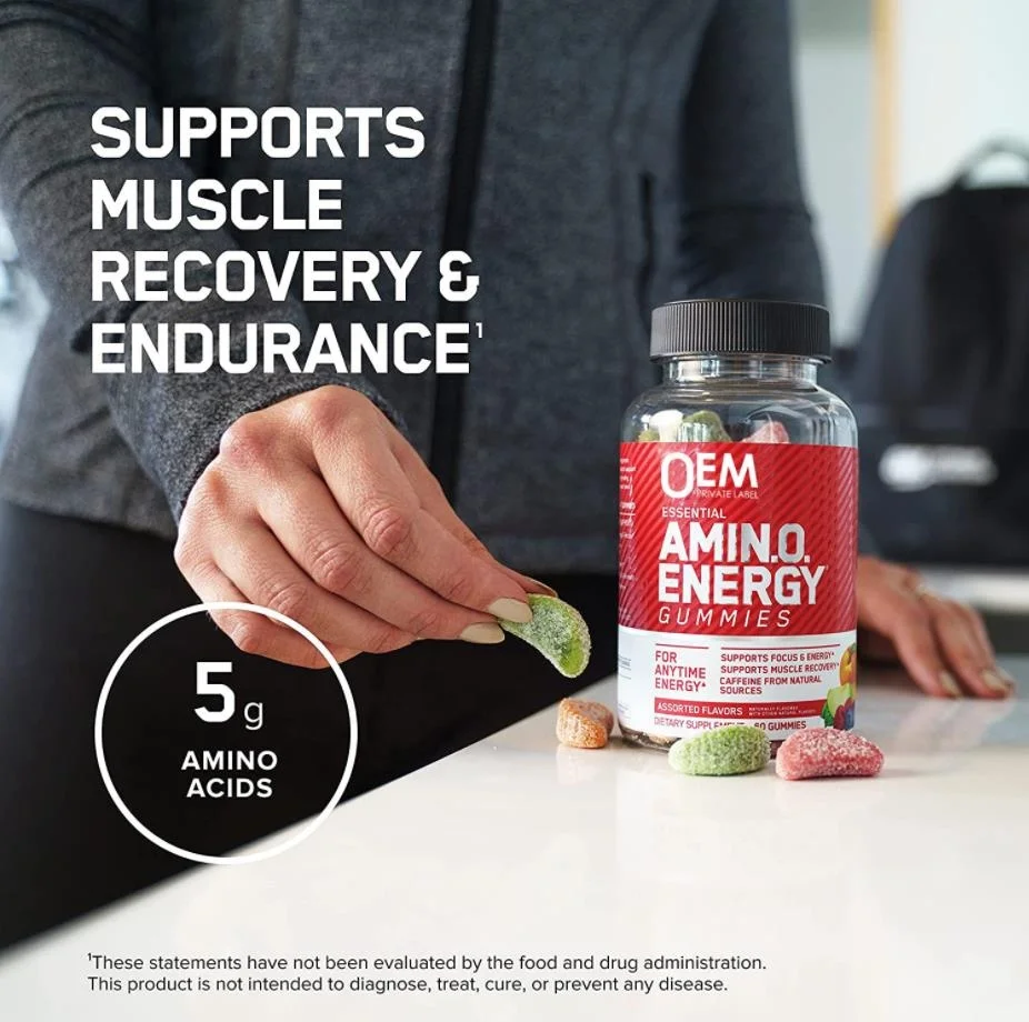 Factory Supplier OEM/ODM Service Hot Sale Organic Amino Energy Gummies Help Energy And Focus