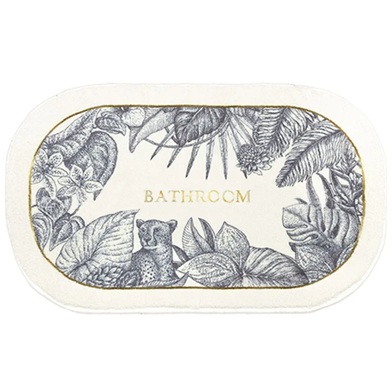 Home Nordic toilet cashmere bathroom door mat absorbent non-slip bedroom stone bedside diatomite blanket mats