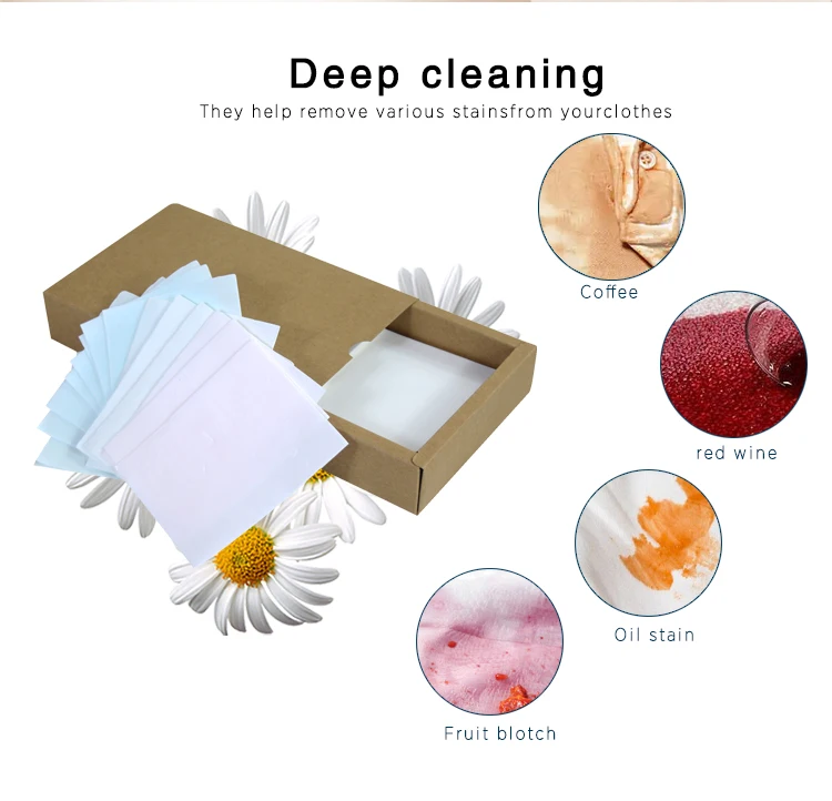 Safety No Phosphorus Laundry Detergent Sheets 100% Dissolving Concentrated laundry sheets eco friendly