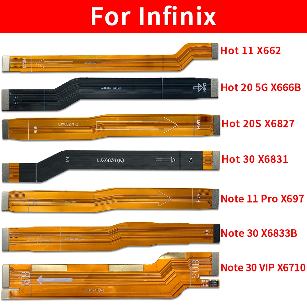 Replacement motherboard Conector flex For Infinix Hot 11 11s 20 20S 30 Note 10 Pro 11 Pro 12 30 X6821 X695 X687 X662 X6812 X6827