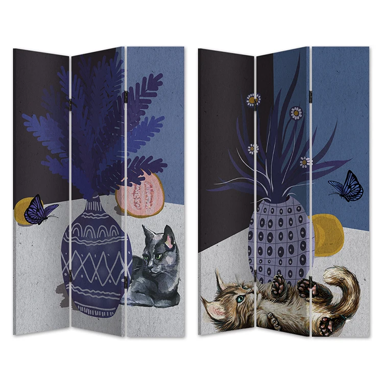 Абстрактный индивидуальный каркас складной деревянный разделитель для