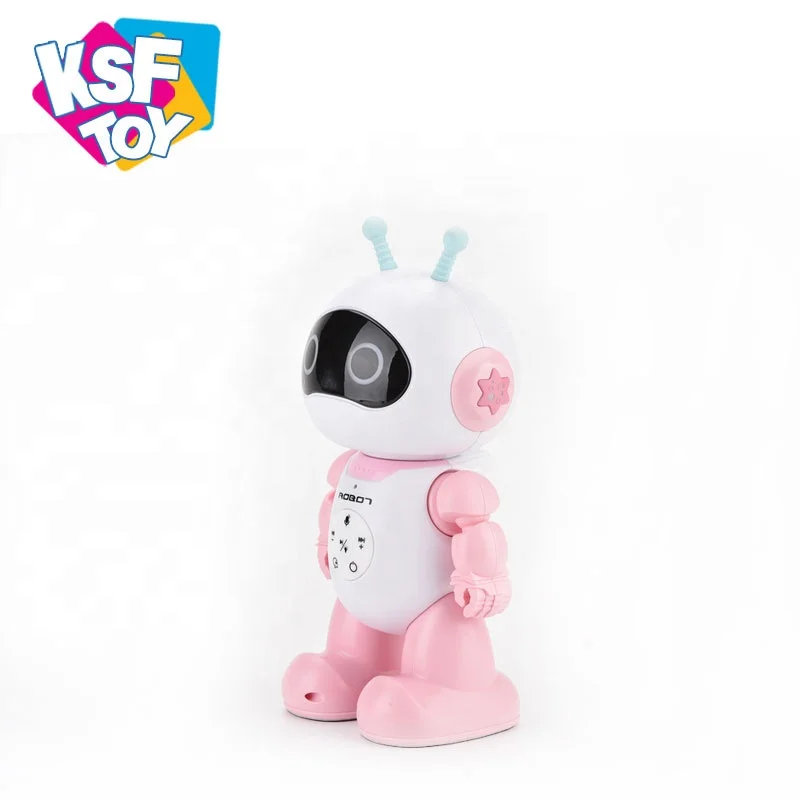 mode magic voice clear sound intelligence kids learning robot toy with singing microphone