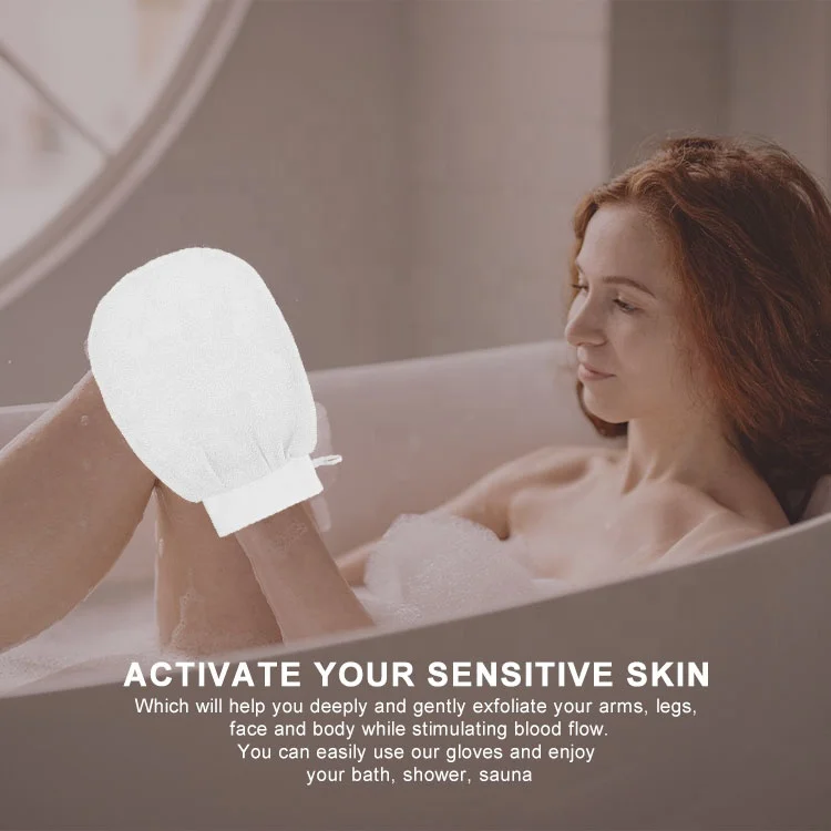 Оперативная память Gloway изготовленным на заказ логосом Spa скраб для тела ванны Митт перчатки шелушения ванна отшелушивающего скруббера вискоза Кожи