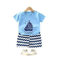 Cute colorful Short Sleeve Tops Girl suit Summer Children Clothes on sale