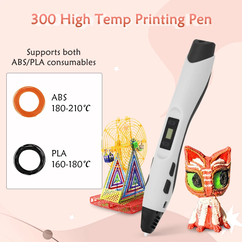 China TOP3 supplier 3d pen 3d doodle pen 3d drawing with LCD screen 3d pen