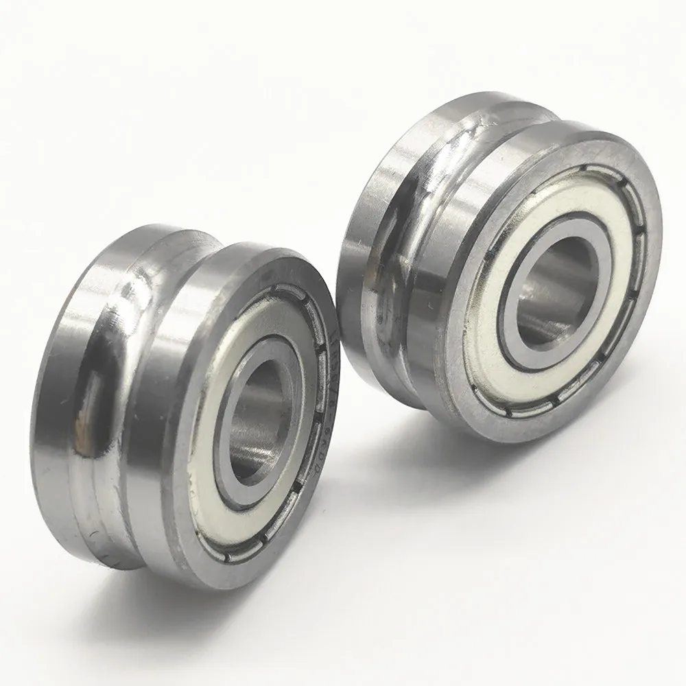 U grooved track roller wheel bearings for linear guide rail   LFR50/8-6KDD  8mmX24mmx11mm