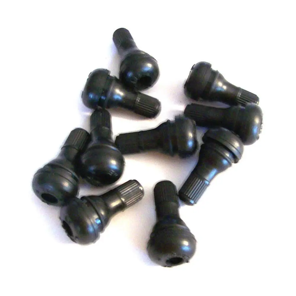 Pack Of 100 pieces Car Auto TR 412/413/414 Snap In Tyre (Tire) Valve Rubber Tubeless Short Valve Stems