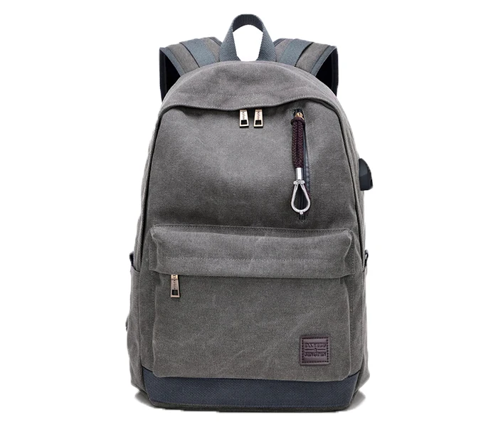 Hot selling Canvas Multi-function Student School Computer Backpack Large Capacity USB Port Travel Laptop Backpack For Women Men