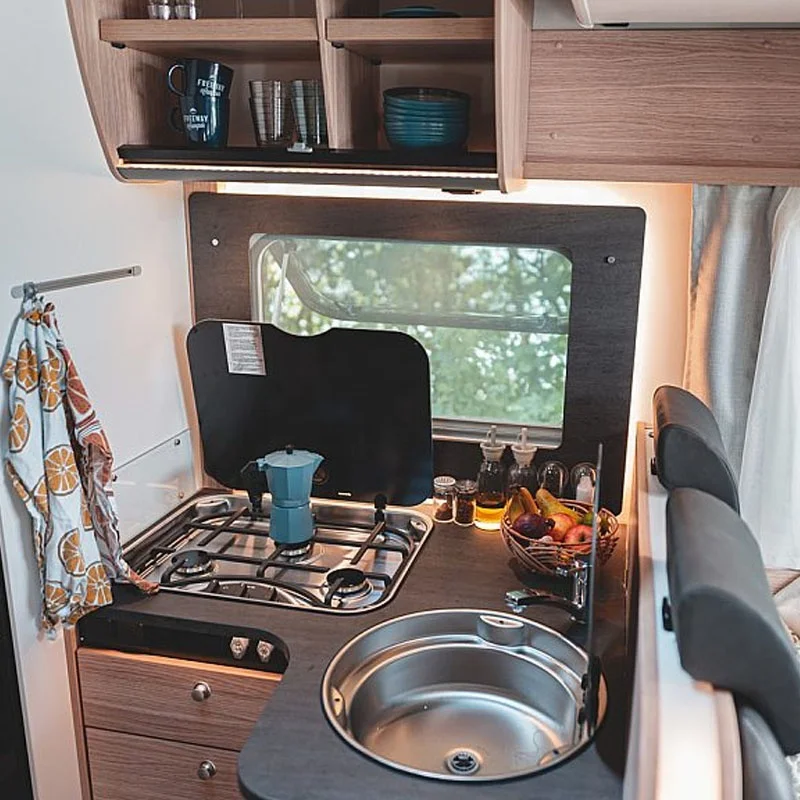 Camping accessories rv camper trailer caravan travel trailer with entertainment kitchen