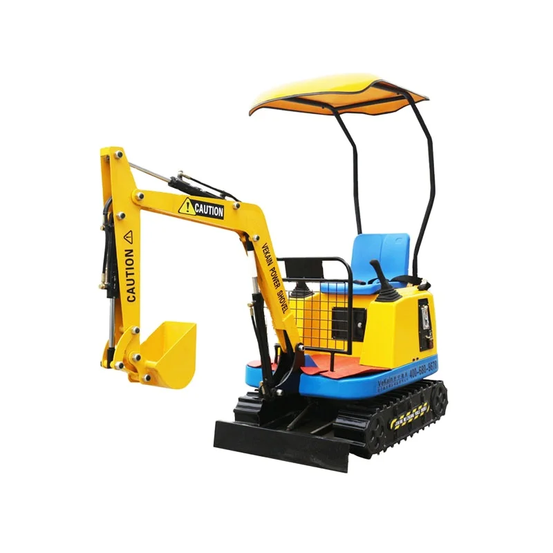 Mini electric riding amusement park kids excavator for children