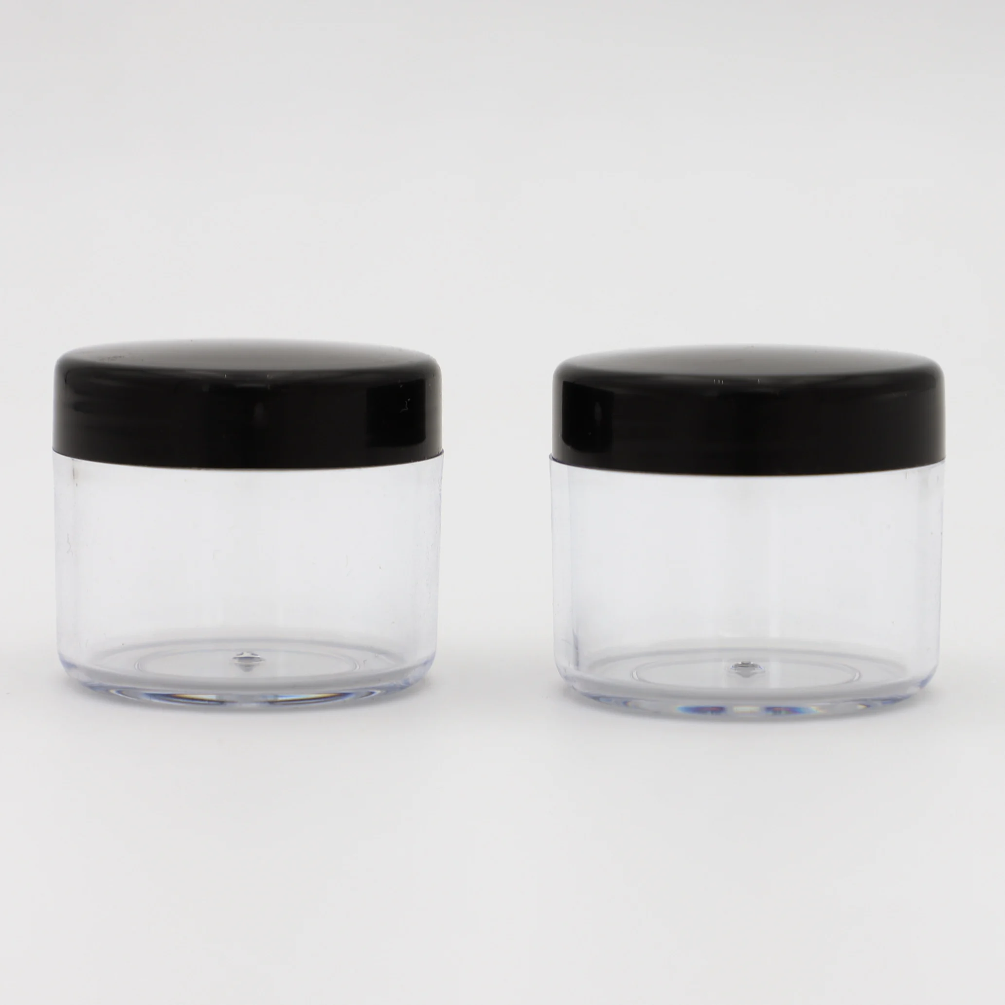 Round Clear Wide-mouth Leak Proof Plastic Container Travel Storage Makeup Beauty Products Face Creams DIY 20g PS Jar