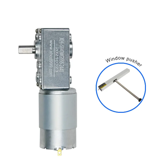 Drug make -up gear 150 kg. cm 5840WG555 12v 24v worm gear motor electric conversion kit for car