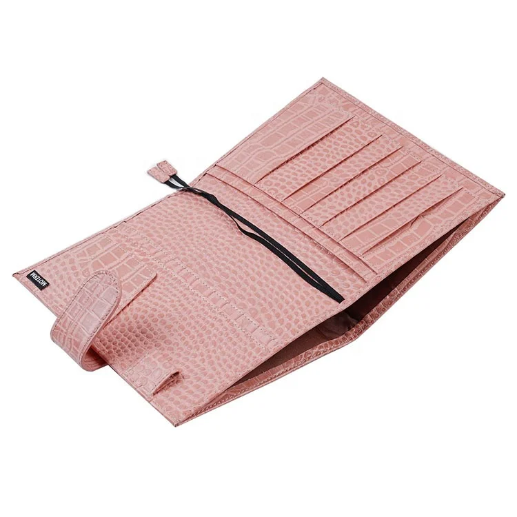 Elegant pink custom PU croco leather a5 printing planner agenda