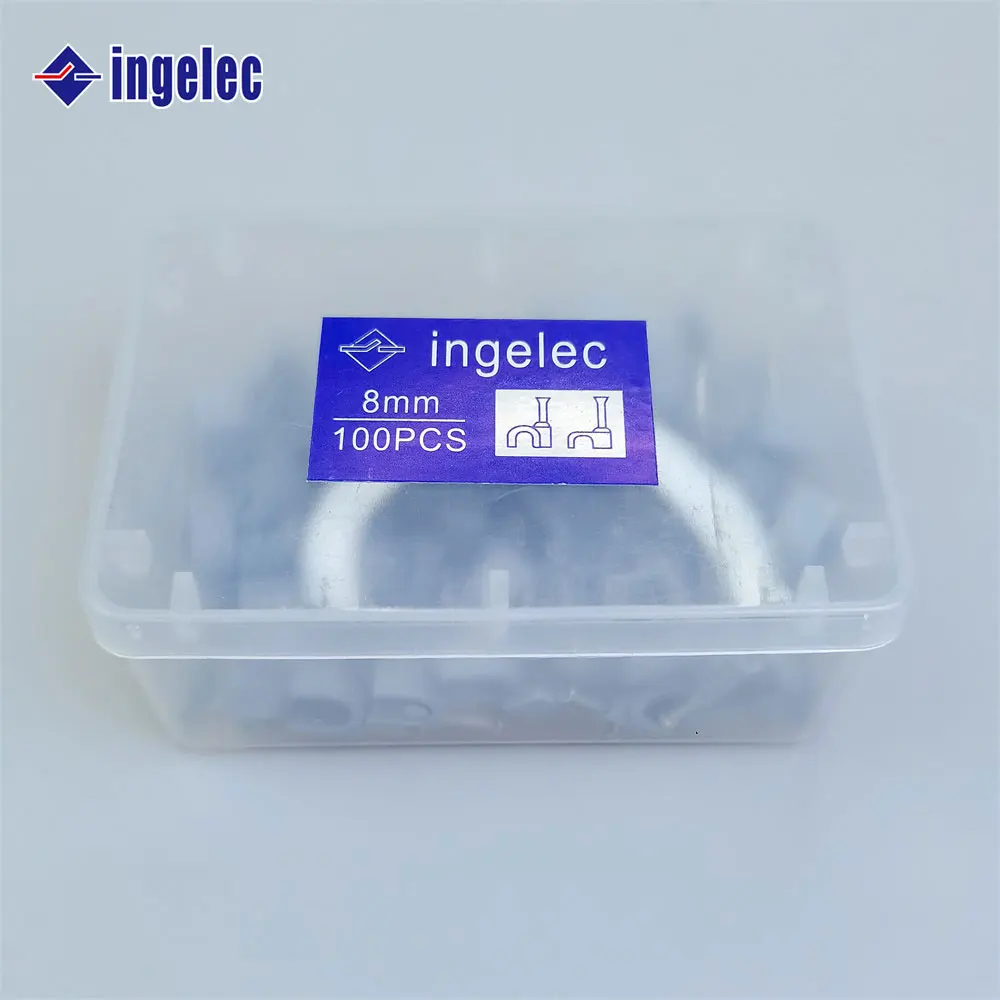 Пластиковые круглые зажимы для проводов Ingelec регулируемые плоские высококачественные официальные прямые