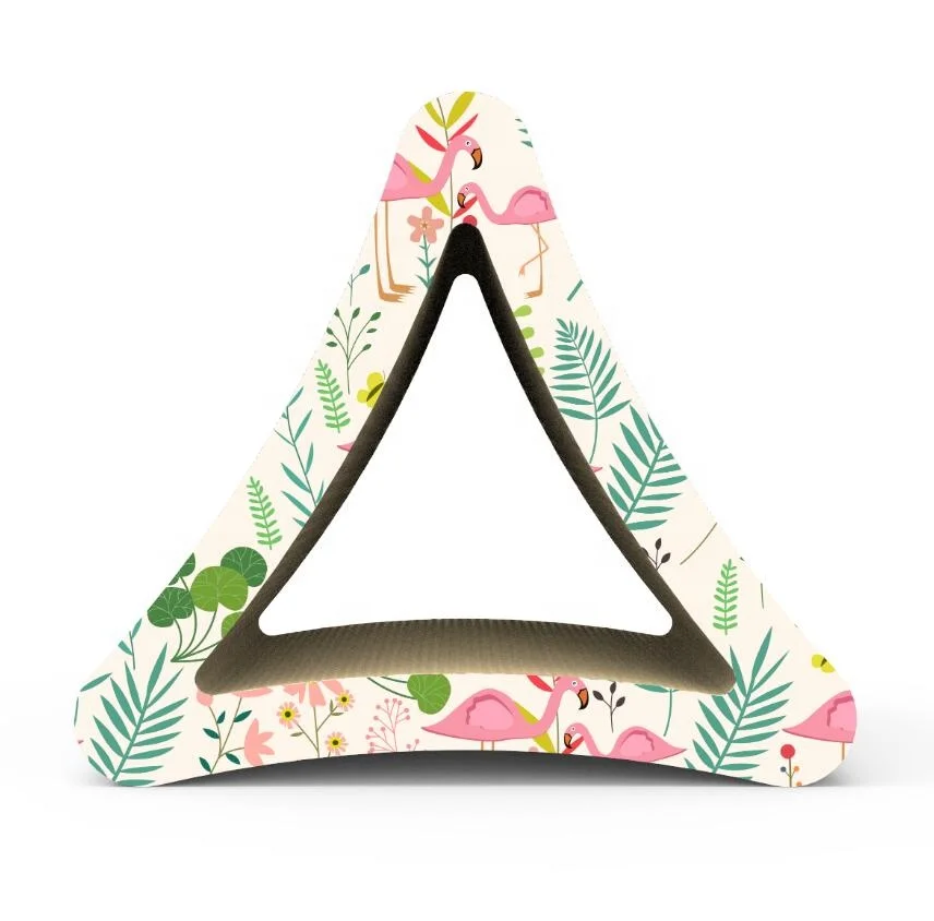 Eco-friendly Safe No Harm pet cat toys scratcher , Cat Scratcher Board , Triangle Scratcher