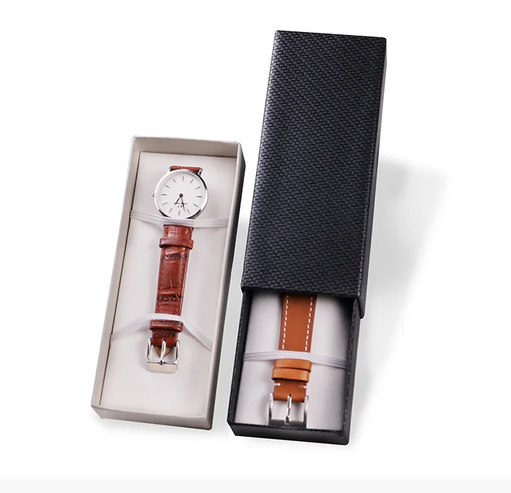 Cheap price custom printing sliding box watch strap gift box
