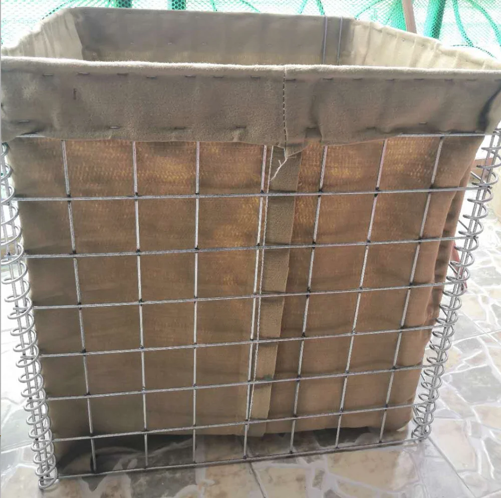 
Galvanized Military Sand Wall Hesco Barrier army military Hesco defence barrier 