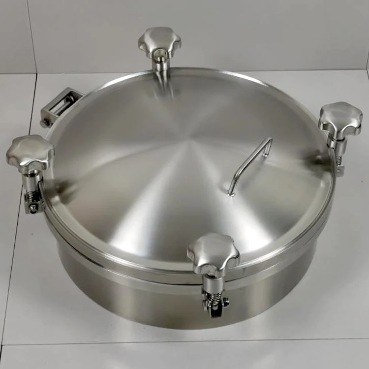  Sanitary Food Grade Stainless Steel Cover Tank Pressure Manway
