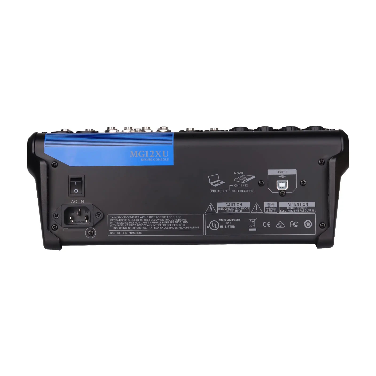 Professional Audio Mixer Digital Audio Console Mixer Hot Sale High Quality MG12XU