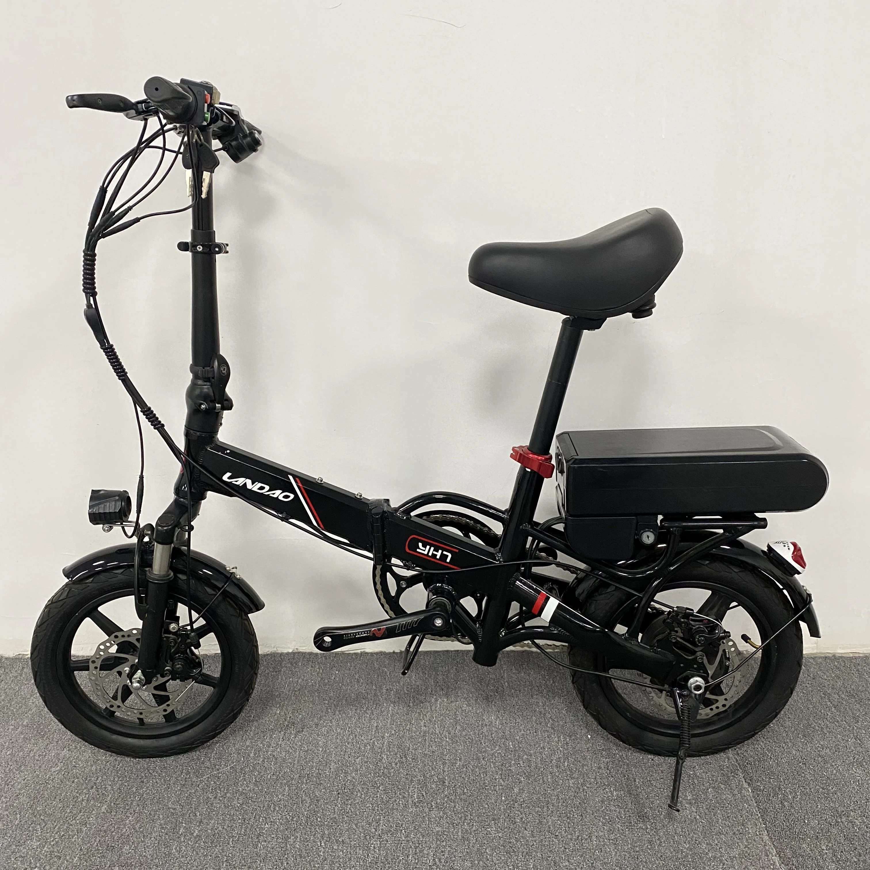 14 inch folding ebke China Supplier electric fat tire bike 20AH  lithium battery lcd display Folding Electric bike for all adult