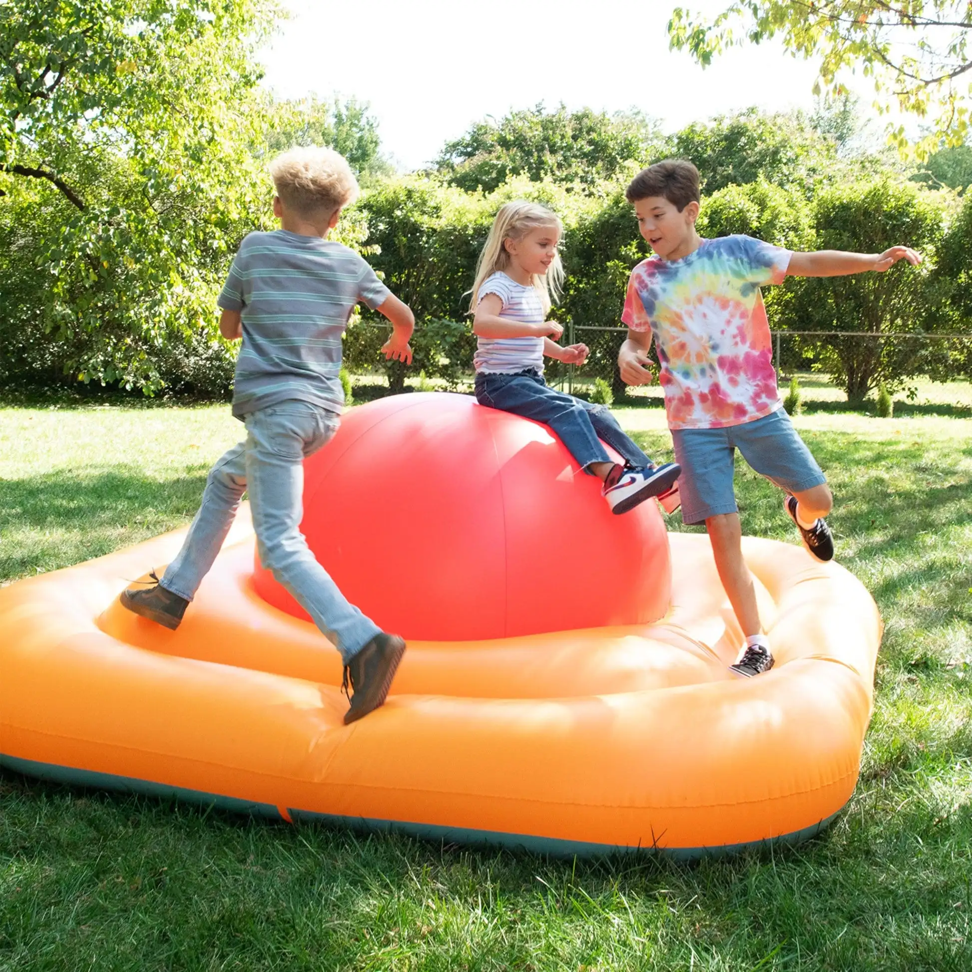Factory Direct Outdoor Sport Game Spinning Top Platform Inflatable Ball Balance for Events
