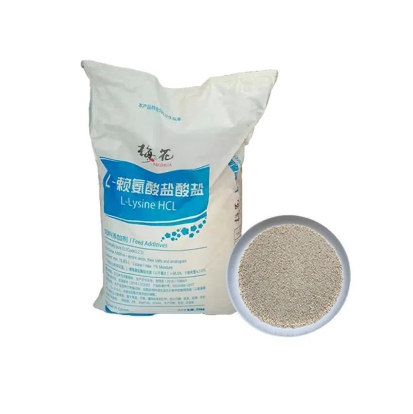 L-Lysine hydrochloride feed grade L-lysine HCL 98.5% MEIHUA BRAND FUFENG BRAND