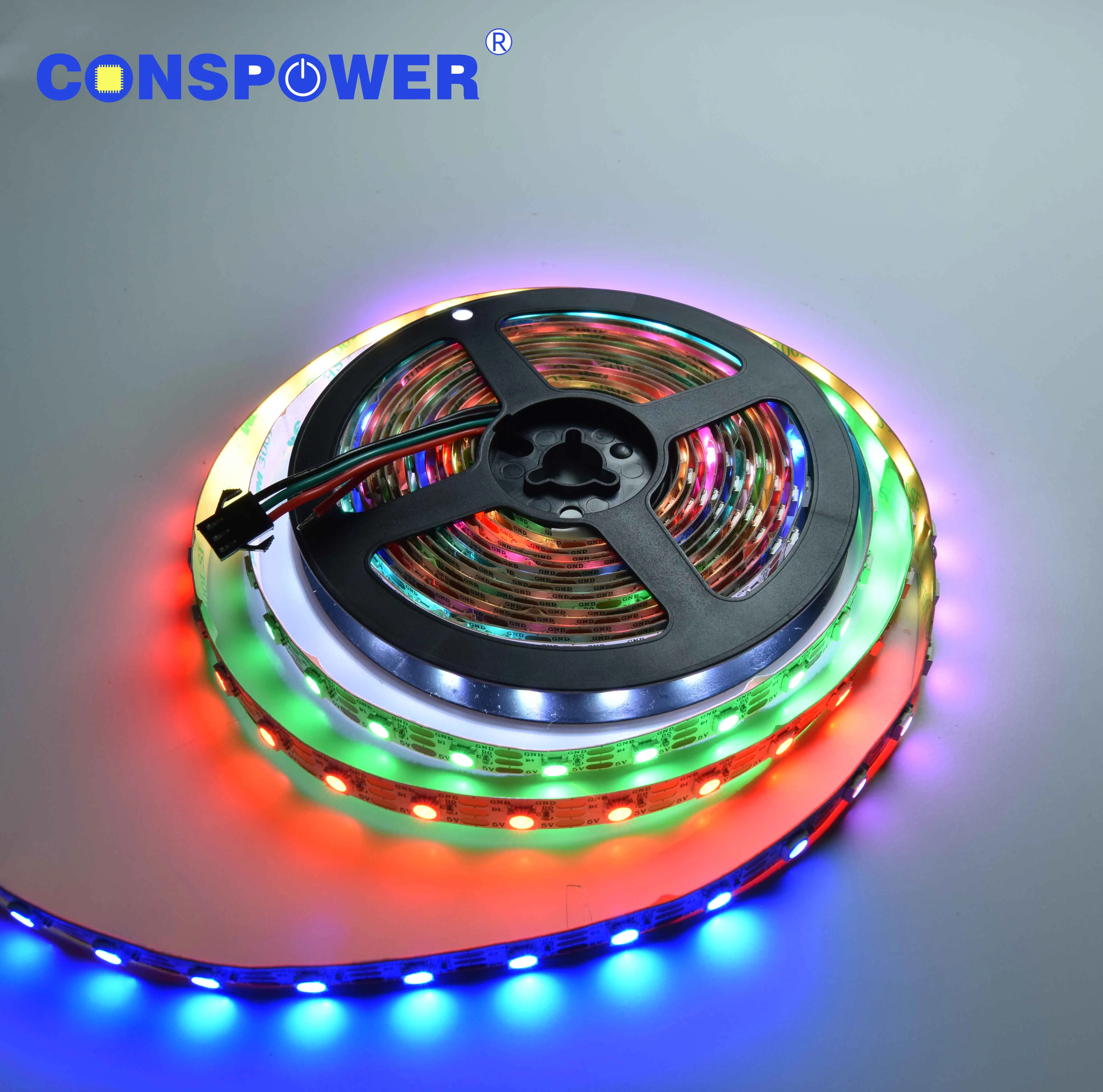 RGB5050 Digital Strip 60LEDS/M Built-in IC SK6812 5050 WS2812B Color Strip 5050RGB 5V Addressable RGB Led Strip Manufacturer