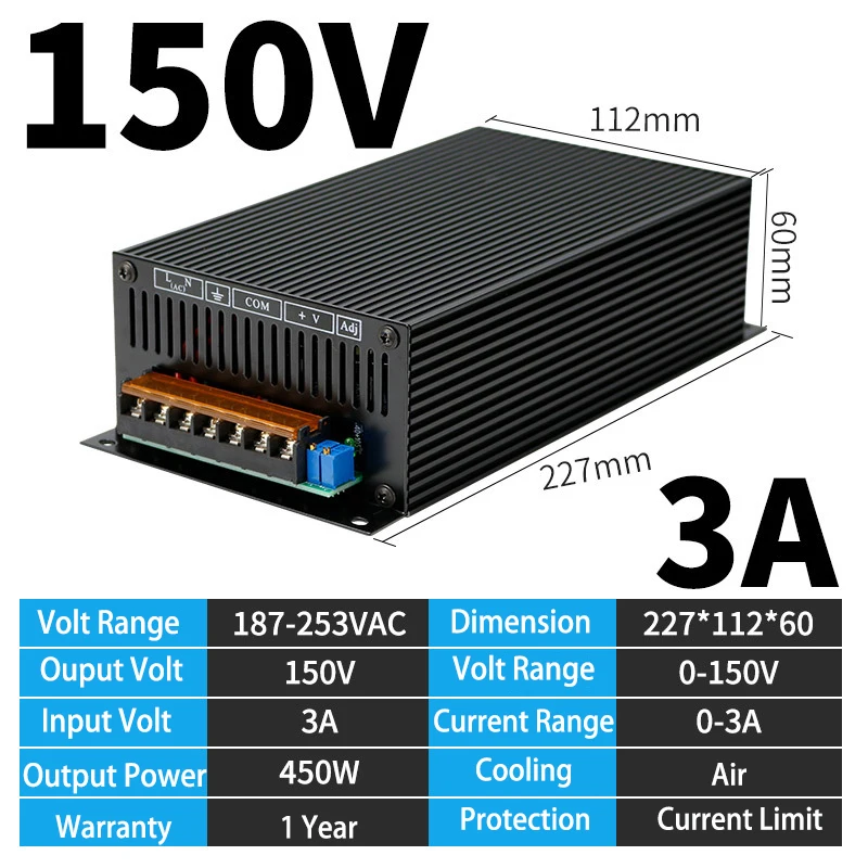 Small power adjustable switching power supply AC220 to DC0-12V15V24V36V48V110V220V dc regulated switching power supply