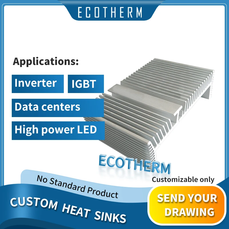 Custom extruded AL6063 aluminum Grow Light Profile amplifier extrusion heatsink flexible