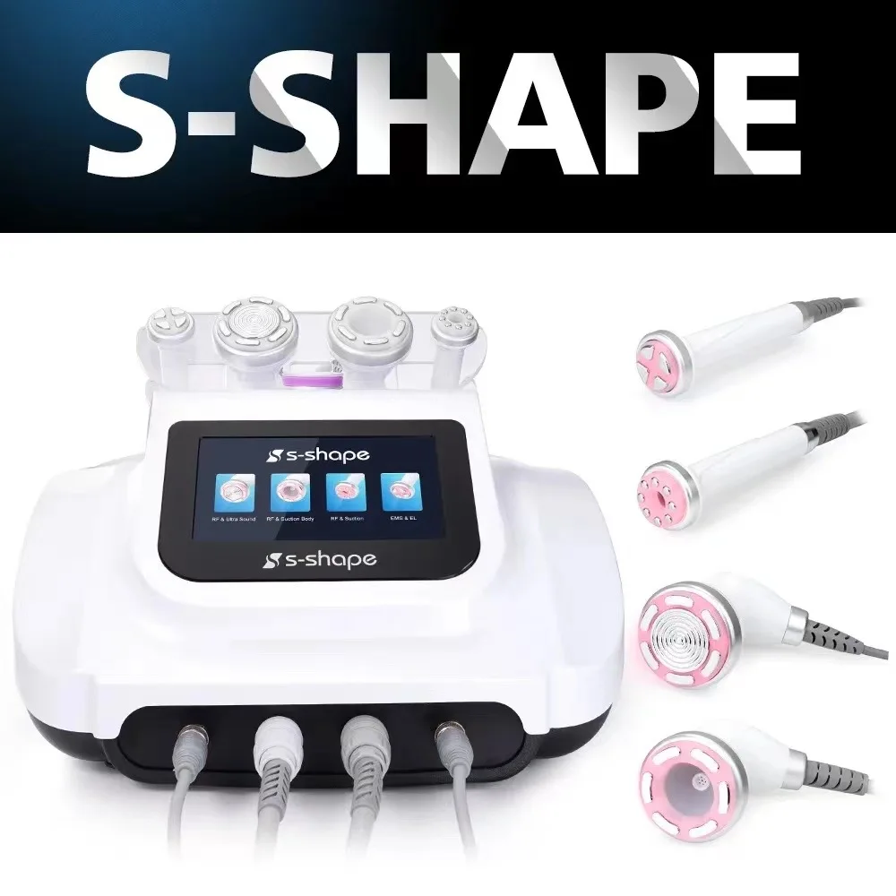 Super Quality 4 Handles Body Slimming Vacuum Suction Ccavitation Radio Frequency S Shape 30K Ccavitation Machine