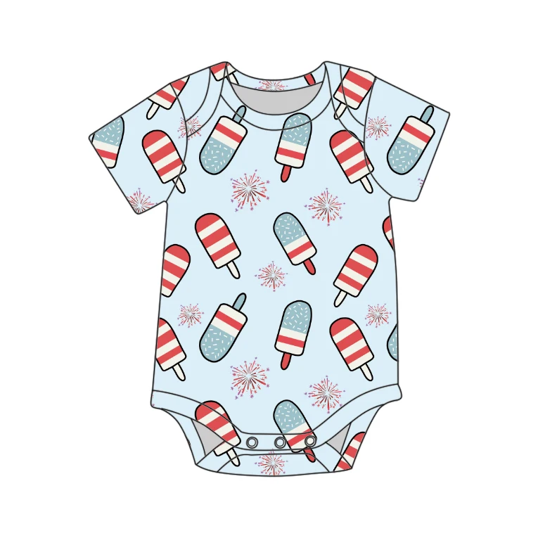 Qingli ODM Baby Girls Customized Soft Milk Silk Viscose Baby Sleepers Boy Girl Clothes  Baby Rompers jumpsuit