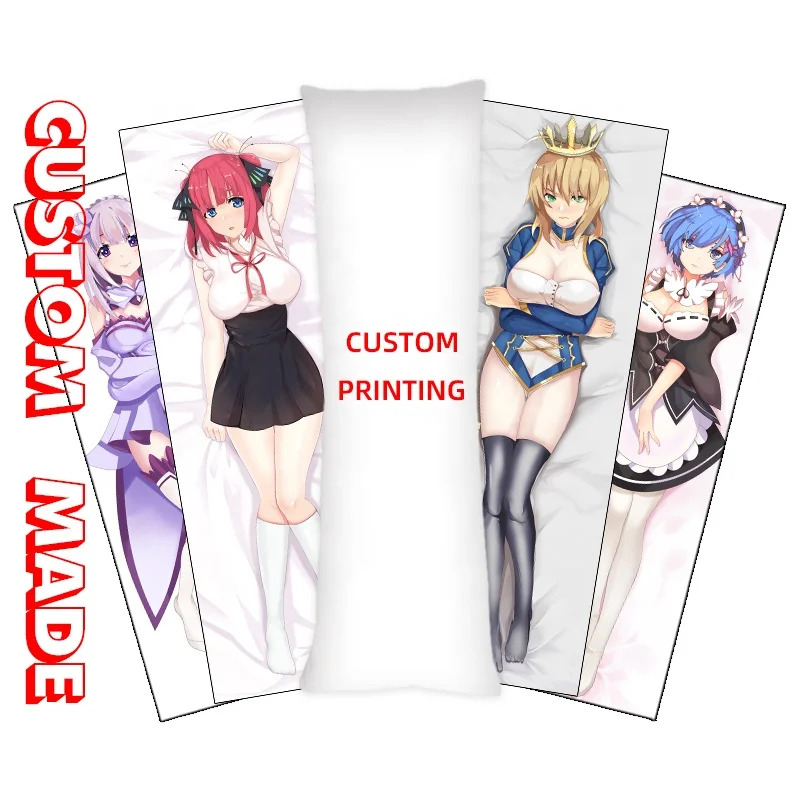 Anime hug pillow body pillow custom design  naked sexy anime girls