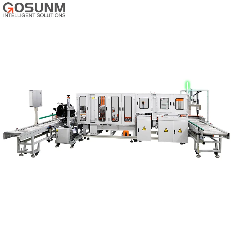Industrial box corner printing, print and apply labeling machine real time automated print and apply labelers