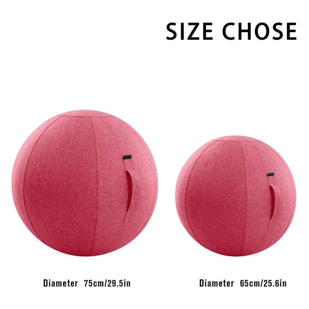75 см розовое стабильное Упражнение мяч стул красочный йога мяч чехол