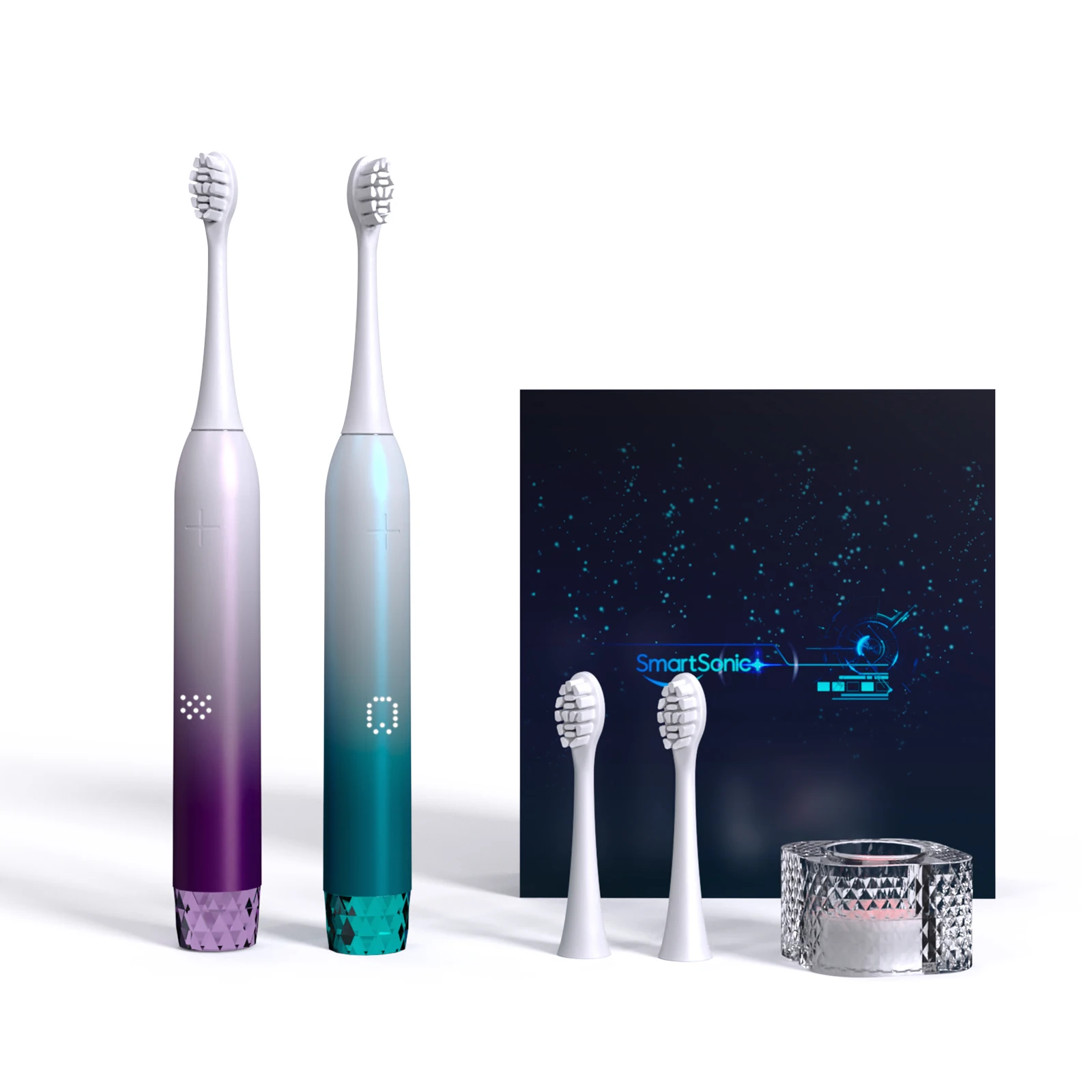 Pressure Sensor Start UP with Key Boot  Electric Toothbrush Touch Control LED Smart Sonic Tooth Brush