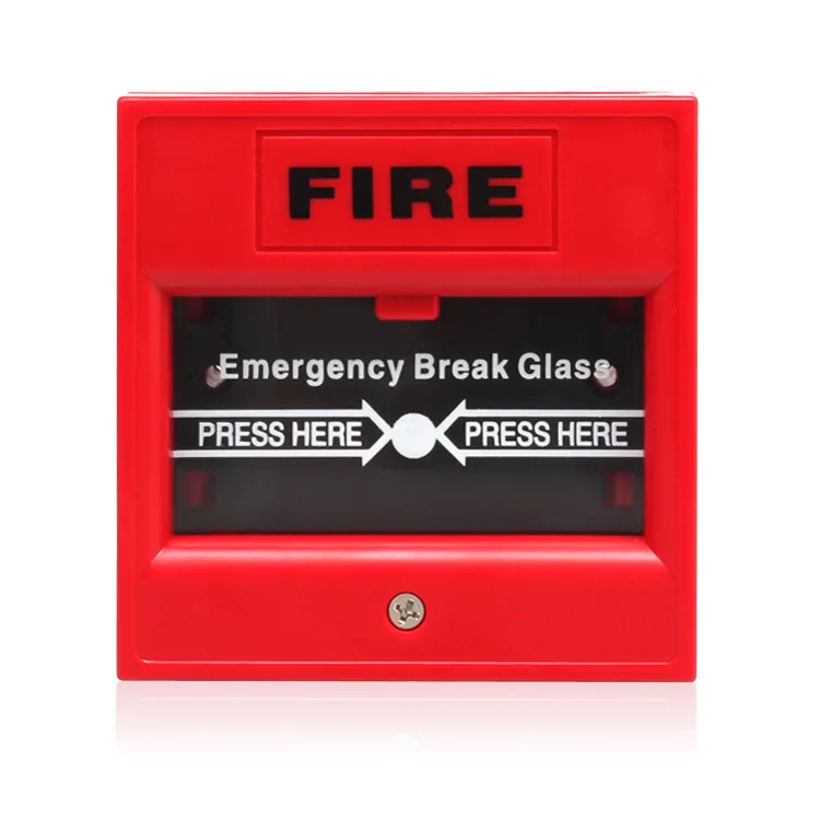 Fire Alarm Emergency Button 24vdc Conventional Non-addressable Led Indication Resettable Manual Call Point