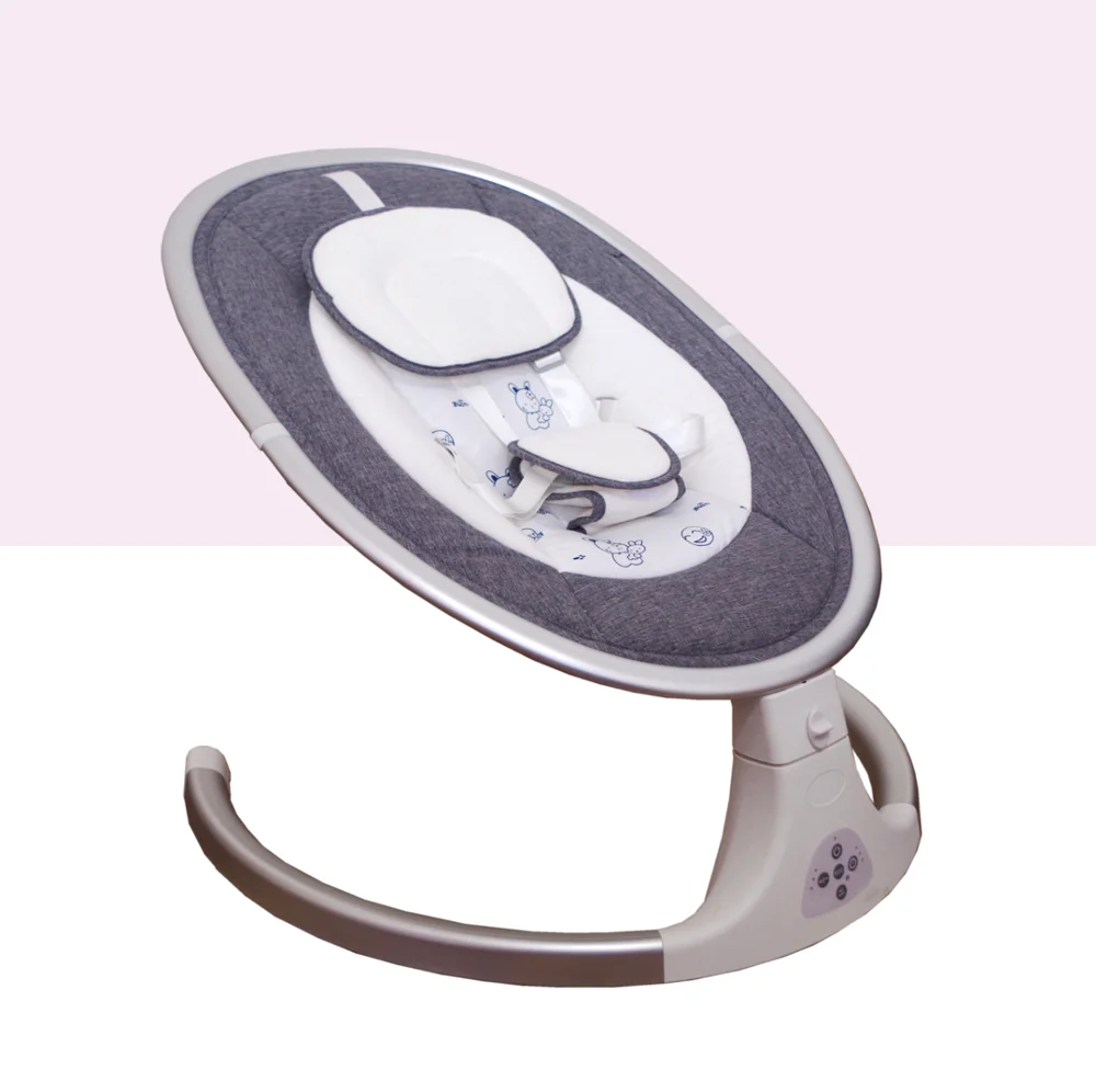 Новинка, Детский Электрический батут с дистанционным управлением и синими зубьями, автоматическое кресло для младенцев с usb, качели для малышей, вибрирующий качалка