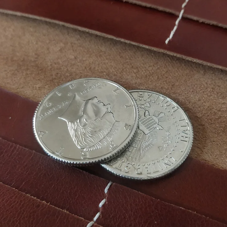 Lighters Creative Compact Butane Lighter Gas Lighter Inflated Gas Jet Pendant Coin Bar One Dollar Metal Gift Keychain Key Chain