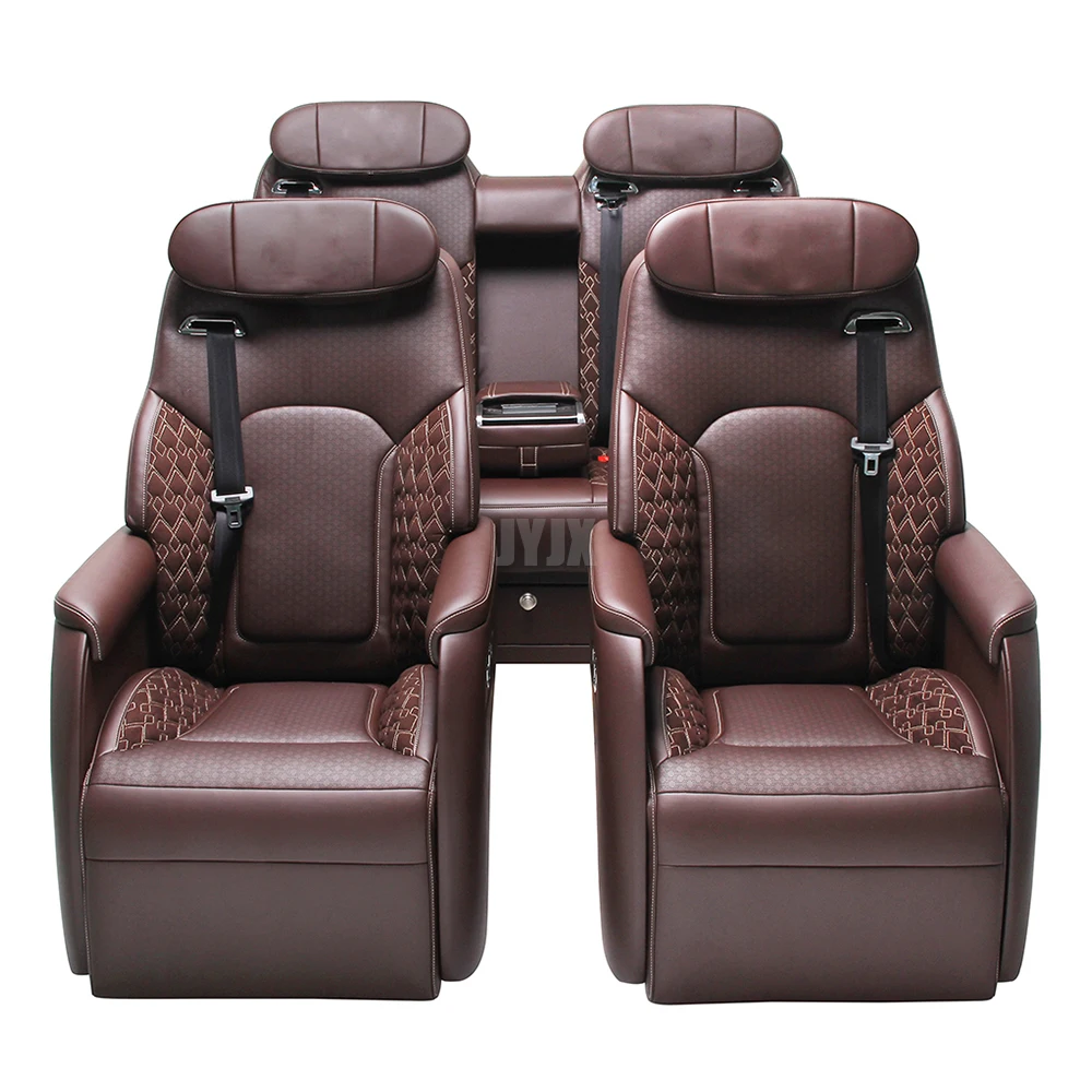 JYJX Minibus Interior Premium Leather Car Aircraft Seat for Hiace Coaster Sprinter