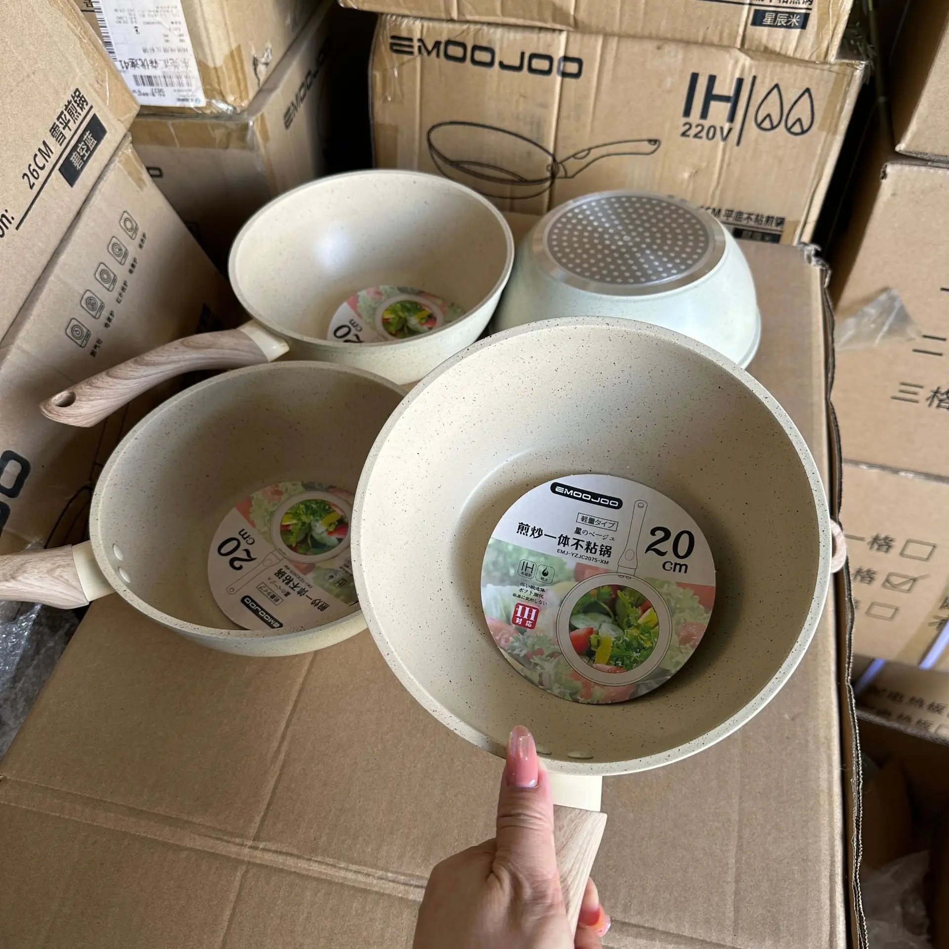 Hot Selling 2024 Medical Stone Non-Stick Pan Household Frying Pan Egg Smokeless Pan Induction Cooker Cookware High Quality