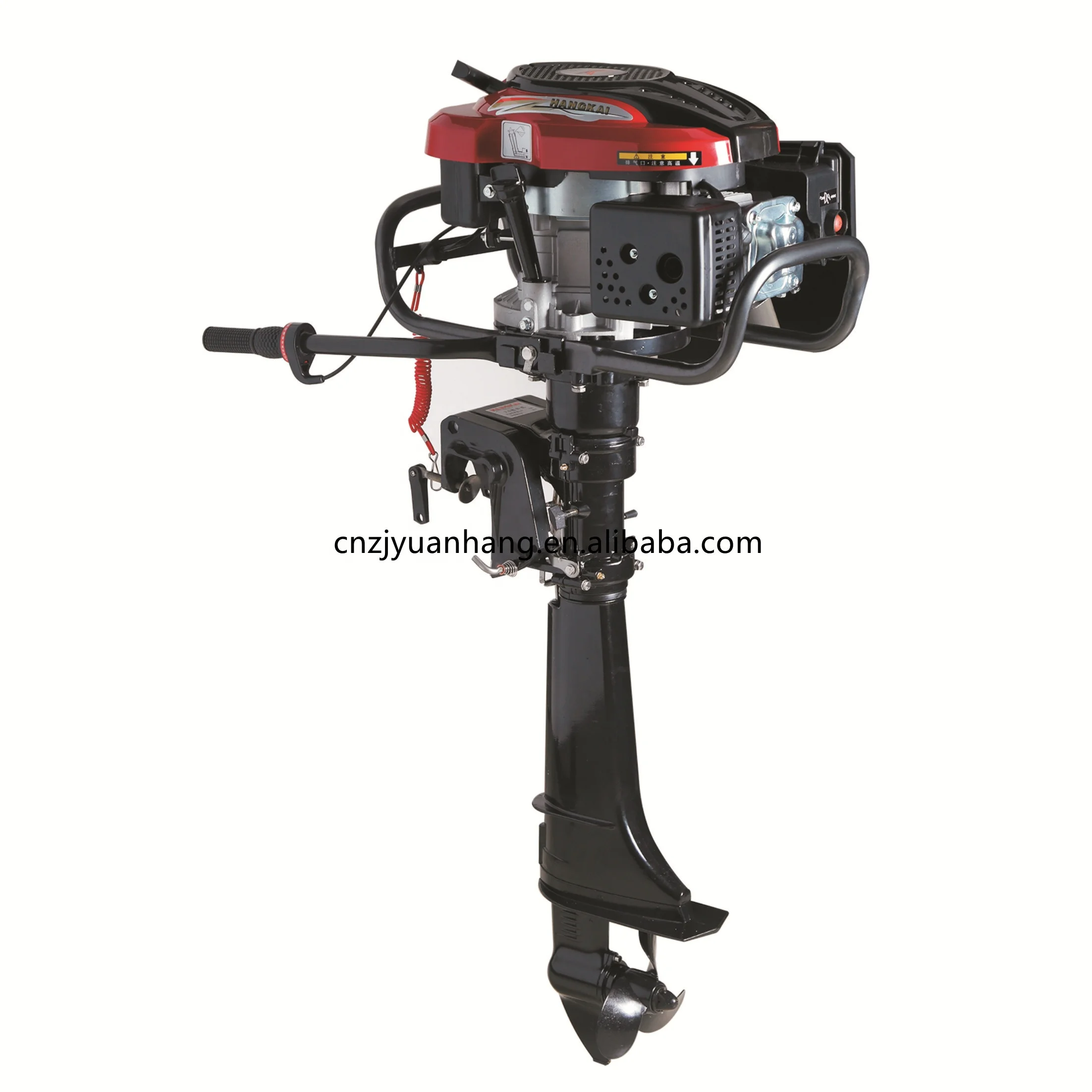 New Air Cooled HANGKAI 7hp 4 Stroke Gasoline Outboard Motor With Loncin Engine