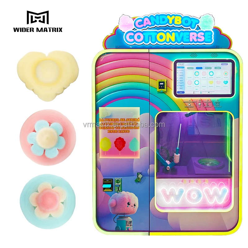 Factory Custom 110 - 220v Fairy Floss Making Machine Unique Design Fully Automatic Cotton Candy Machine